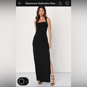 Black Lulus bridesmaid dress